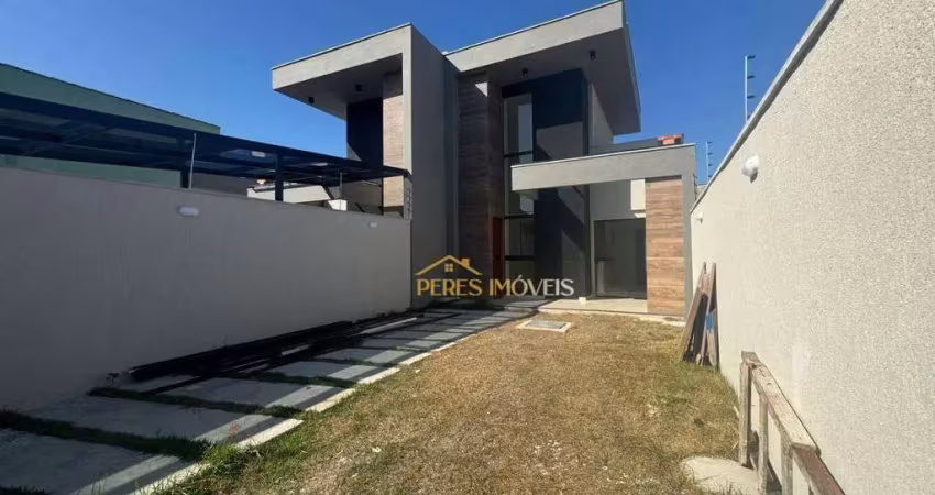 Casa de alto padrão com 3 suites à venda no centro de rio das ostras, com 108 m² por r$ 720.000