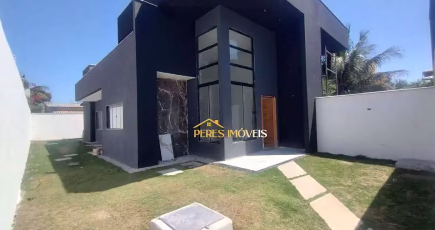 Fase final de acabamento! casa de alto padrão à venda por r$ 450.000 - enseada das gaivotas - rio das ostras/rj