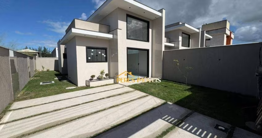 ULTIMA UNIDADE! Casa com 2 dormitórios à venda, 70 m² - Verdes Mares - Rio das Ostras/RJ
