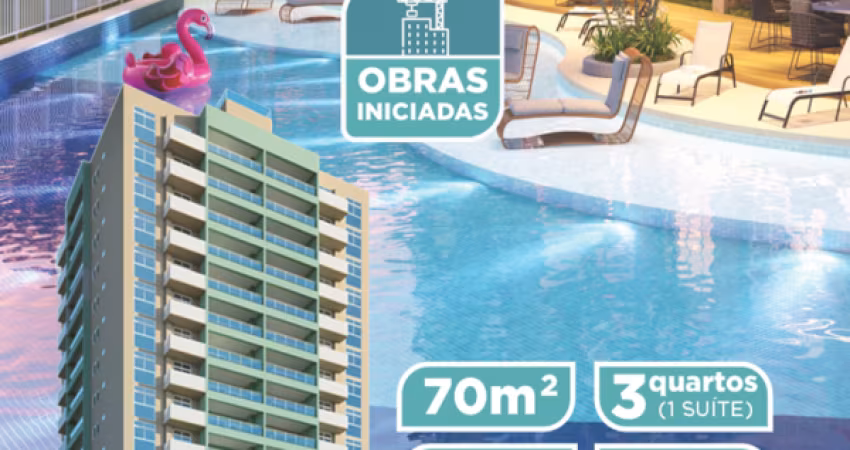 Apartamento com aproximadamente 70m2, 3 Quartos sendo 1 Suíte, Lazer Completo!
