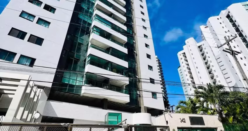 3 suítes, 136m² no pina, vista mar, 2 vagas, lazer completo.