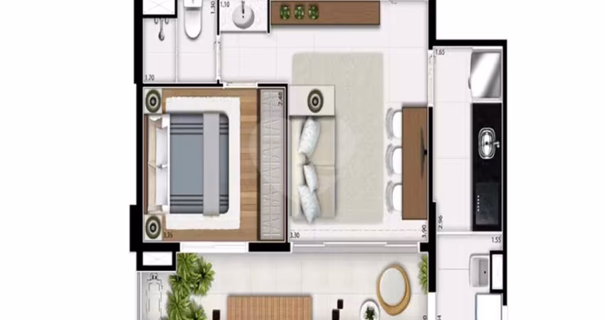 Apartamento com 1 quartos à venda ou para locação em Consolação - SP