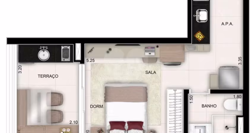 Apartamento com 1 quartos à venda em vila mariana - sp