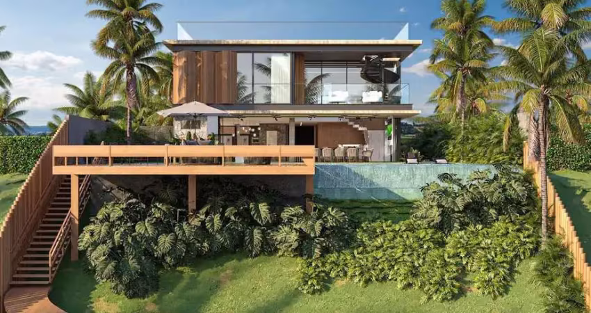 Casa com 5 dormitórios à venda, 485 m² por r$ 3.200.000 - busca vida resort - camaçari/ba