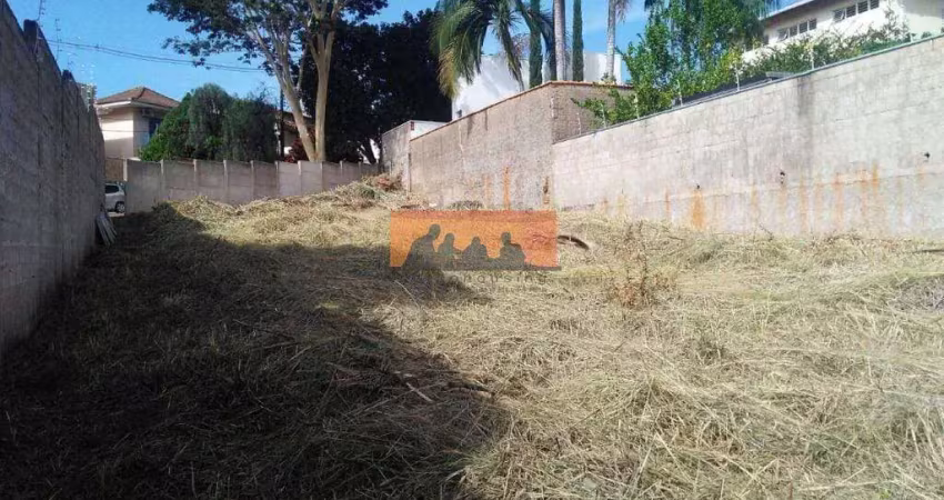 Terreno a venda de 540,20m², no bairro parque das universidades, barão geraldo, campinas, sp.