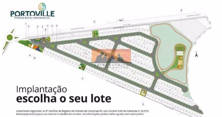 Terreno à venda 300M², Betel, Paulínia - SP
