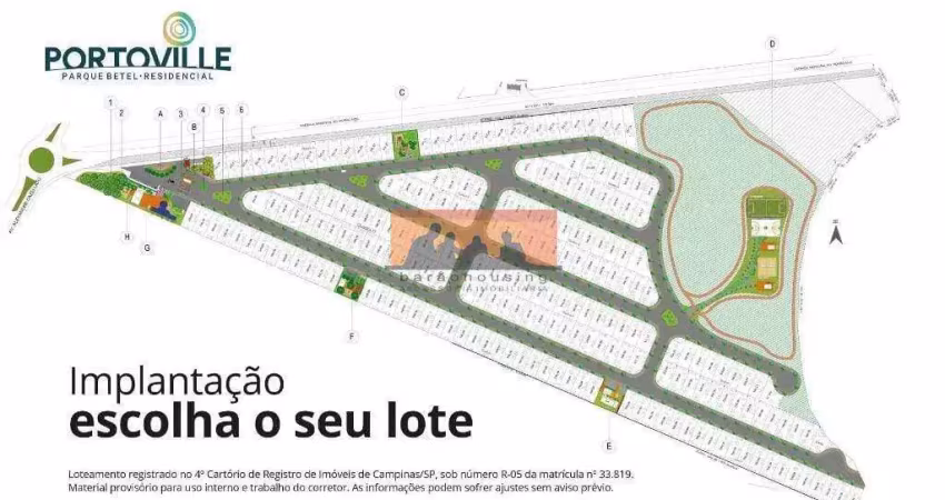 Terreno à venda no Betel, Paulínia 