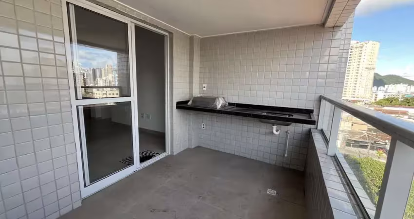 Apartamento para Venda em Praia Grande, Guilhermina, 1 dormitório, 1 suíte, 2 banheiros, 1 vaga