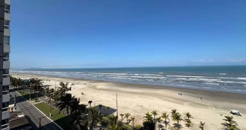 Apartamento frente mar na praia grande, no real com 02 dormitórios.