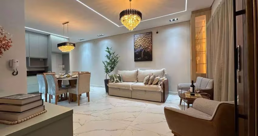 Casa alto padrão em praia grande, no caiçara com 03 dormitórios toda decorada.
