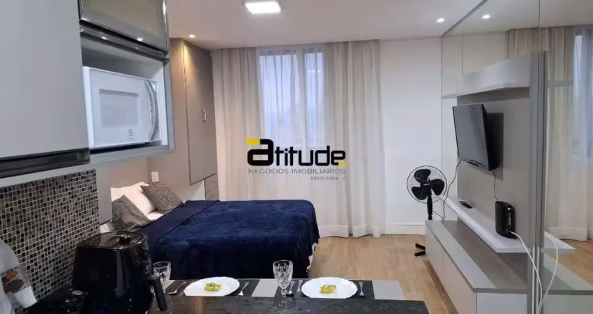 Studio para venda mobiliado e decorado no condomínio selenita - barueri