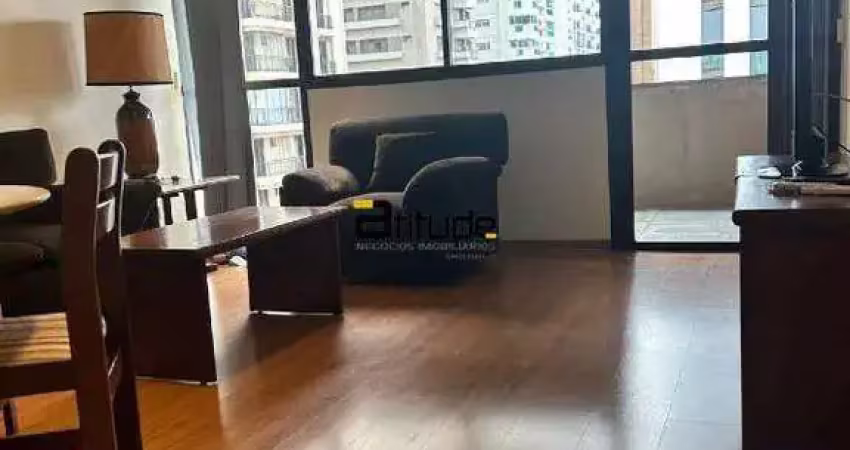 Apartamento mobiliado um dormitorio centro alphaville 61m2