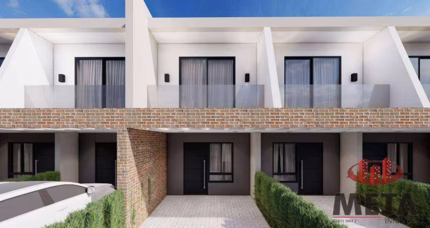 Casa com 2 dormitórios à venda, 90 m² por R$ 605.542,06 - Boa Vista - Joinville/SC