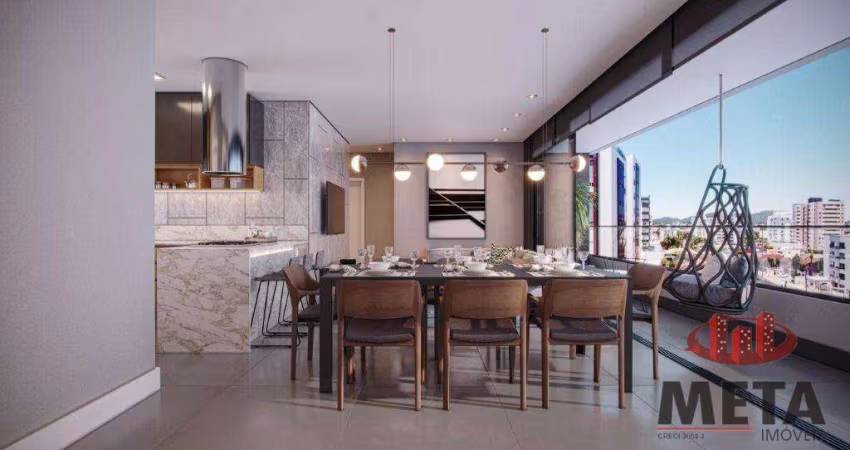 Apartamento com 3 dormitórios à venda, 111 m² por R$ 1.154.782,36 - América - Joinville/SC