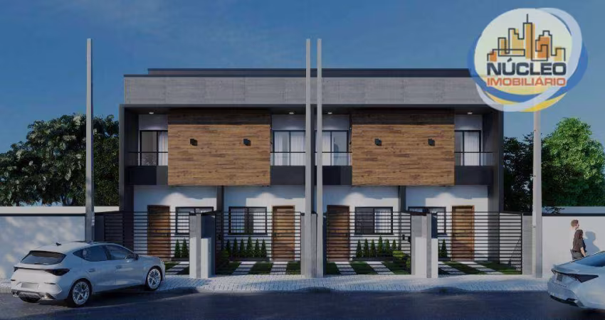 Sobrado com 2 dormitórios à venda, 67 m² por R$ 580.000,00 - Adhemar Garcia - Joinville/SC
