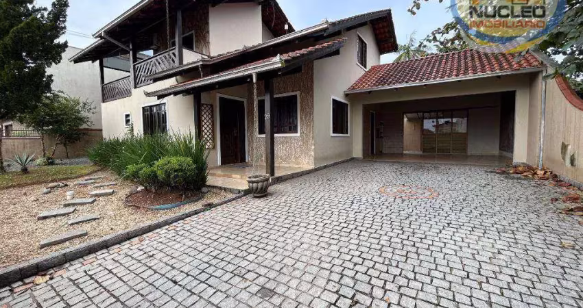 Casa com 5 dormitórios para alugar, 215 m² por r$ 4.140,00/mês - floresta - joinville/sc