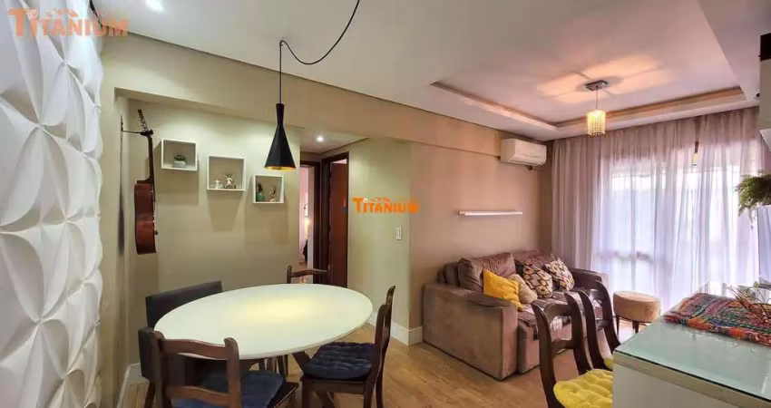 Apartamento semimobiliado à venda com 2 dormitórios, garagem, no bairro ideal em novo hamburgo