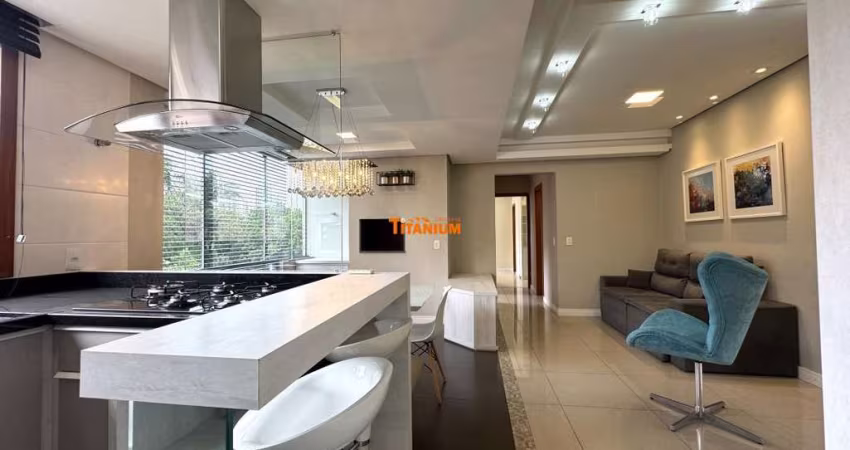 Apartamento mobiliado, com terraço à venda no Centro de Novo Hamburgo.