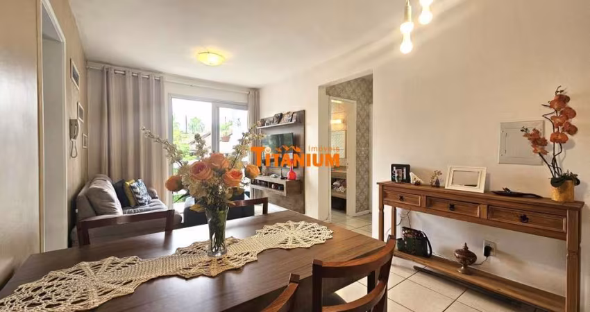 Apartamento semimobiliado com sacada à venda com 1 dormitório no Bairro Ideal em Novo Hamburgo