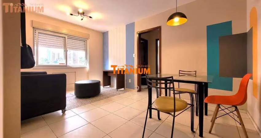 Apartamento com 1 dormitório mobiliado para locação no centro de nh