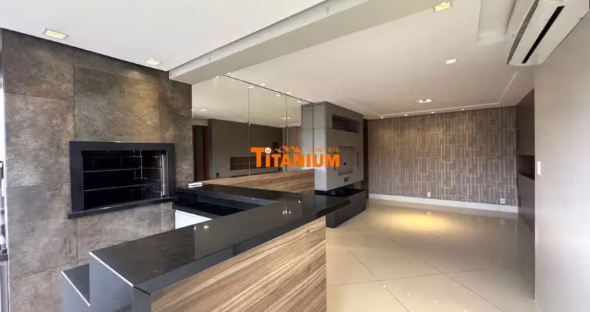 Apartamento com 3 dormitórios, sendo uma suíte, sacada integrada com churrasqueira, de frente, garagem para 2 carros à venda em novo hamburgo, vila rosa.