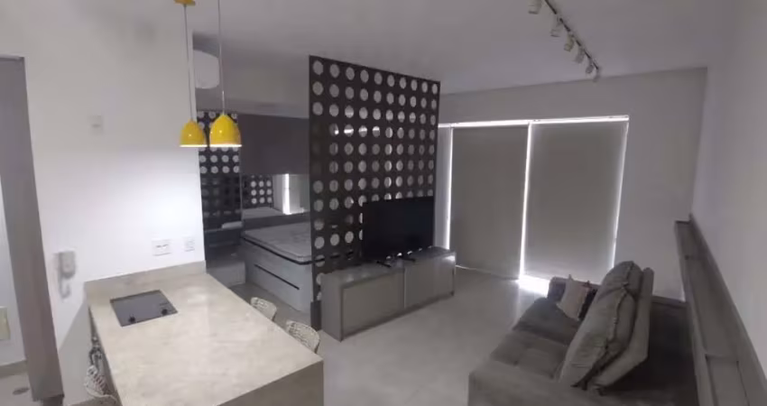 Alugo lindo apartamento studio, mobiliado, 01 dormitório, pompéia, santos