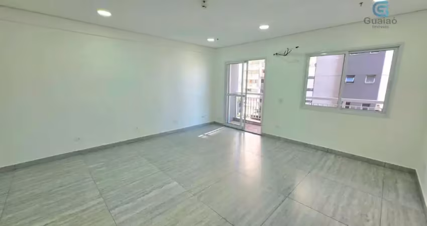 Alugo sala comercial nova, banheiro privativo, 01 vaga de garagem, fusion office, vila mathias, santos