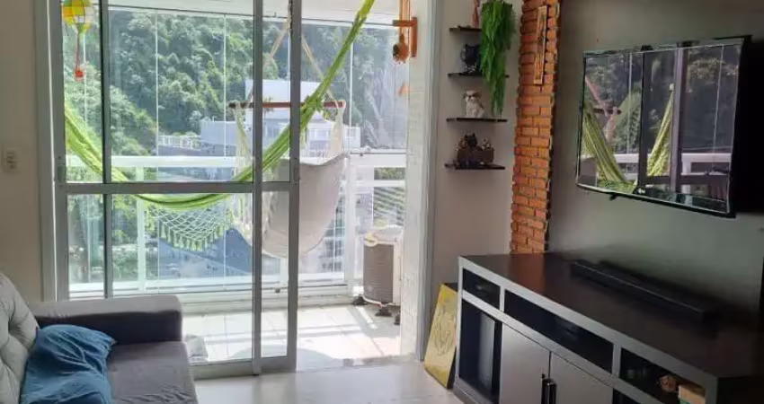 Alugo apartamento mobiliado, 02 dormitórios, marapé, santos