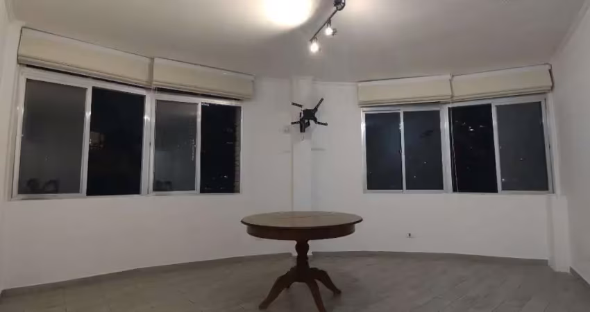 Alugo amplo apartamento, 03 dormitórios, gonzaga, santos