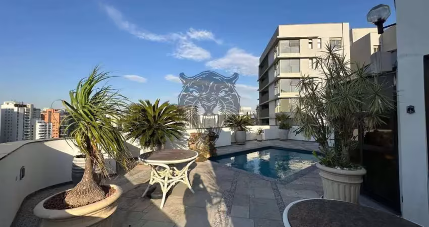 Cobertura duplex 472m² - moema pássaros - 7 salas - 6 quartos - piscina - area gourmet - 7 vagas