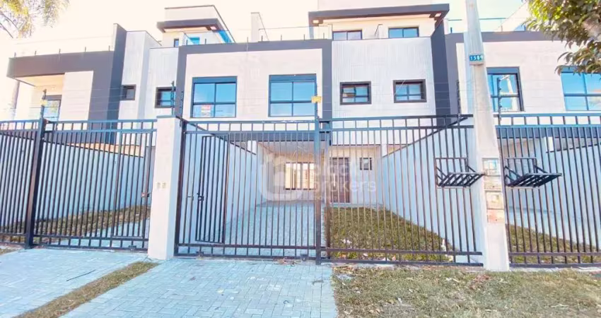 Sobrado novo 3 quartos 3 banheiros à venda, 114 m² por r$ 799.000 - cajuru - curitiba/pr
