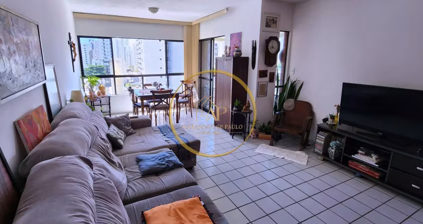 Apartamento 3 quartos(1 suíte), 108 m², 2 vagas cobertas boa viagem