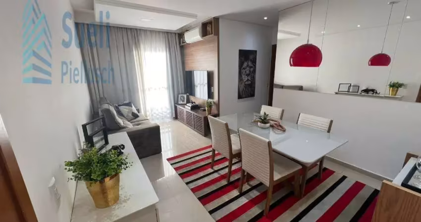 Belo apartamento no jardim do trevo-moderno-todo planejado-3 banheiros-1 vaga coberta-aceita permuta por carro-financiamento-valor venda r$440.000,00.