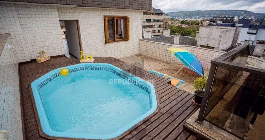 Cobertura no jardim planalto, de 3 dormitórios e 2 vagas com 260m²