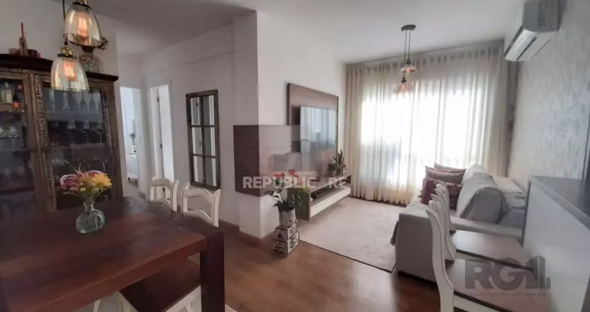 Apartamento à venda no bairro azenha, 58 m² com 2 dormitórios/quartos disponíveis