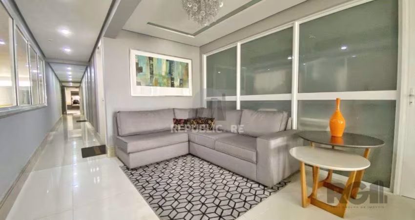 Excelente apartamento 1 dormitório com suíte , lavabo e vaga coberta