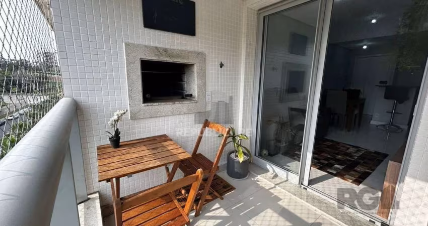 APARTAMENTO, 1 DORMITÓRIO, SACADA COM CHURRASQUEIRA, VAGA DE GARAGEM, BAIRRO PET