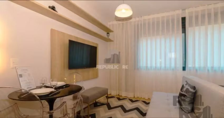 Apartamento à venda com 30m² e 1 dormitório no bairro mont serrat.