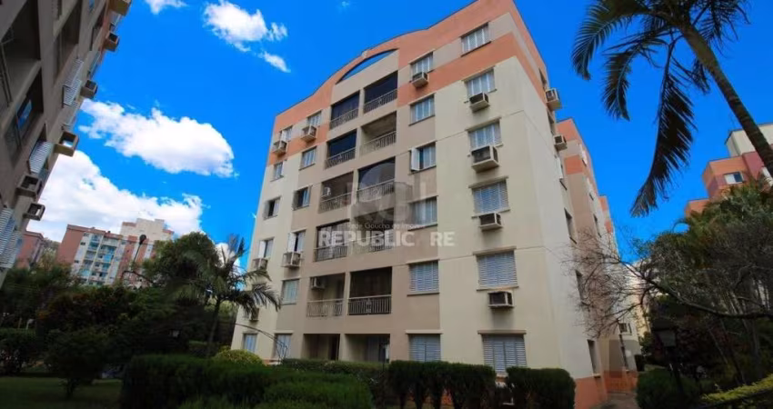 Apartamento de dois quartos e uma vaga de garagem em condomínio com infraestrutu