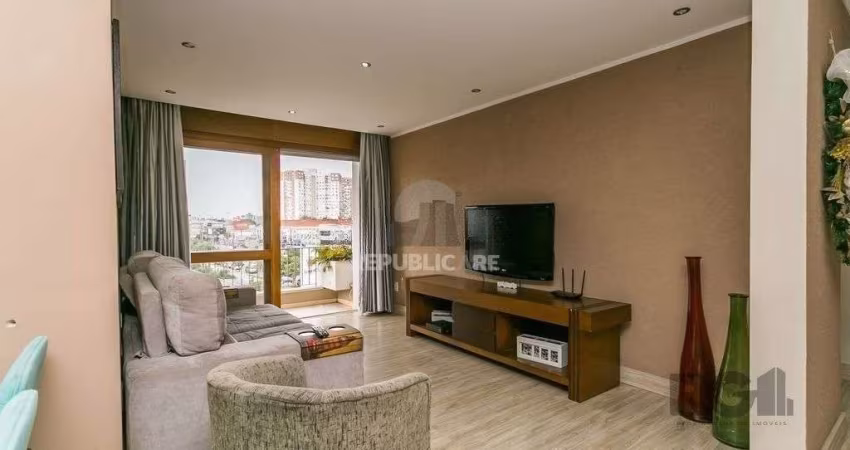 Apartamento 129m² - 3 dormitórios, 1 suíte, 1 vaga no bairro Jardim Lindóia