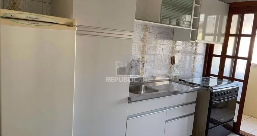 Apartamento de 1 dormitório mobiliado, sala, cozinha mobiliada