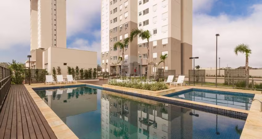 Apartamento com 02 quartos e 01 vaga escriturada no Bairro Humaitá