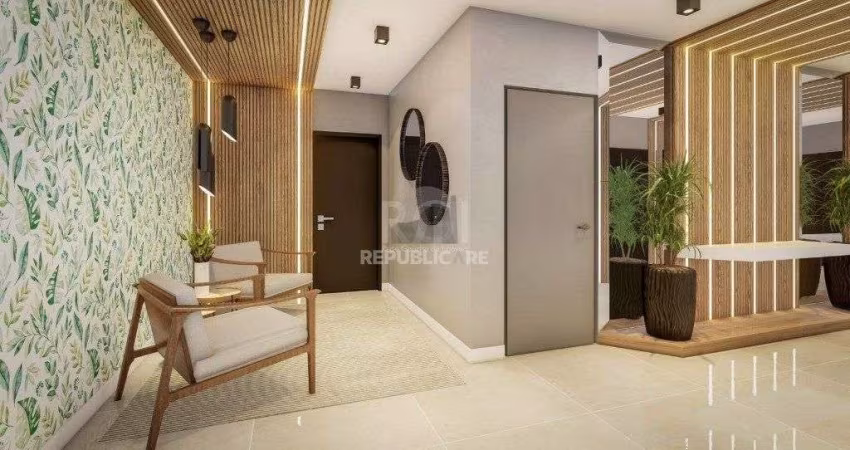 Apartamento para Venda - 81.04m², 2 dormitórios, sendo 1 suites, 1 vaga - Centro