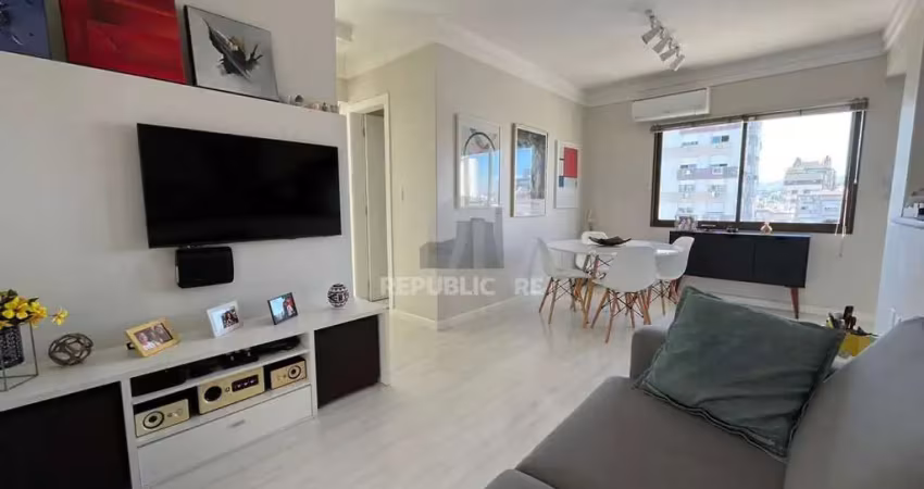 Vende-se apartamento com 2 quartos, suíte e sacada com churrasqueira – 74 m² - b
