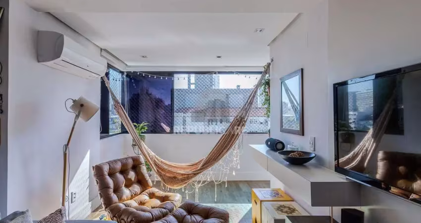 Apartamento à venda no bairro santa cecília com 77 m² e 2 dormitórios/quartos.