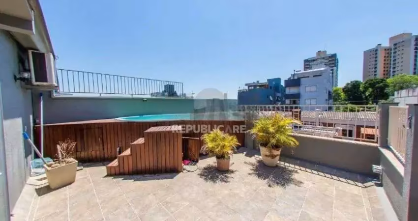 Apartamento cobertura à venda no bairro são joão com 151 m² e 2 dormitórios/quartos.
