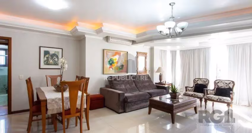 Apartamento à venda no cristal com 136 m² e 3 dormitórios/quartos disponíveis.