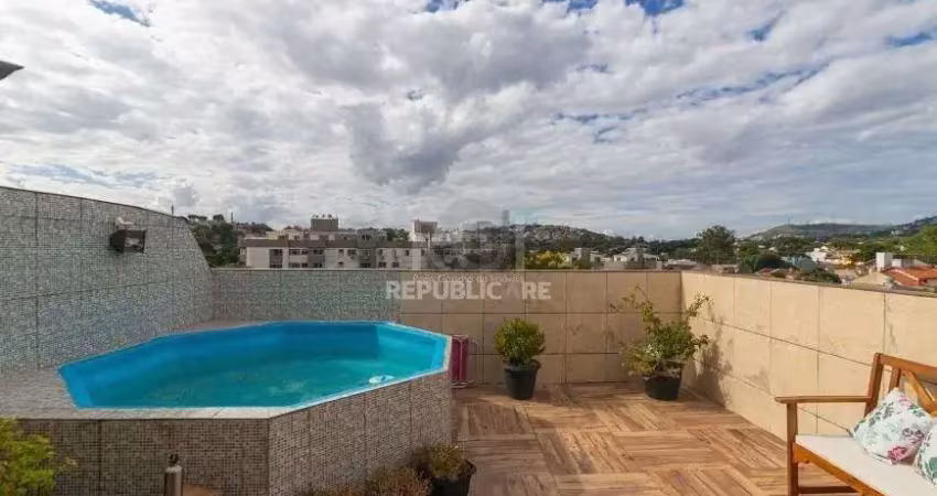 Cobertura à venda no bairro cristal, 2 quartos e 114 m² de área útil.
