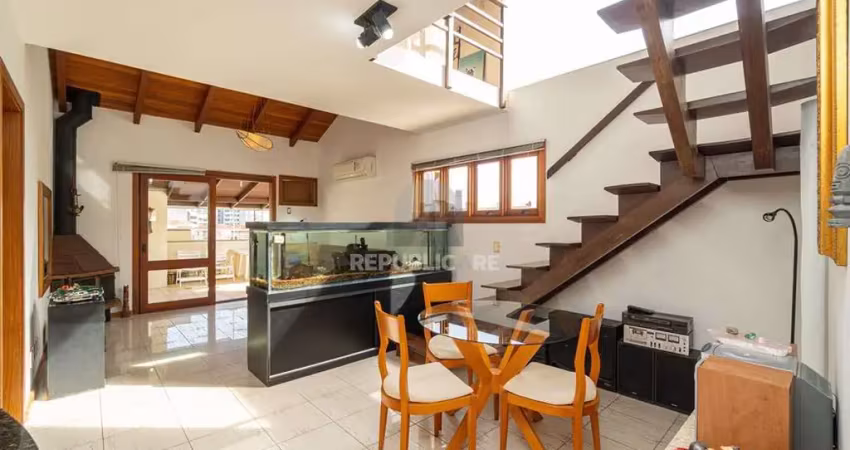 Apartamento cobertura à venda no bairro petrópolis com 161 m² e 2 dormitórios/quartos.