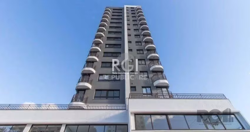 Loft com terraço privativo em l, possui 1 dormitório